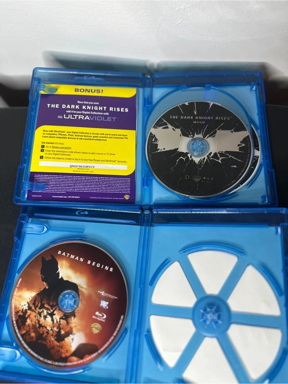 Batman Movie Collection Lot Blu-ray/DVD Dark Knight Trilogy + Batman 1989